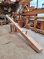 施工実例：つぎたシーソー組上げ